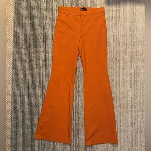 Zara Orange Bellbottom Trousers - Size L